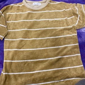 New terrycloth striped Zara kids t-shirt size 10